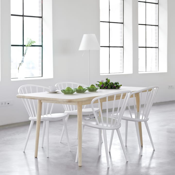 Miss Holly tafel 235x100 cm - eikenhout witte olie, 2 inlegbladen - Stolab