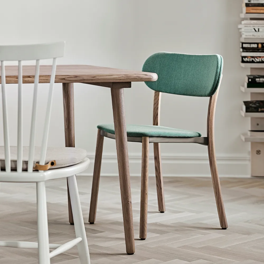 Miss Tailor eettafel 90x90x73 cm, eikenhout naturel olie Stolab