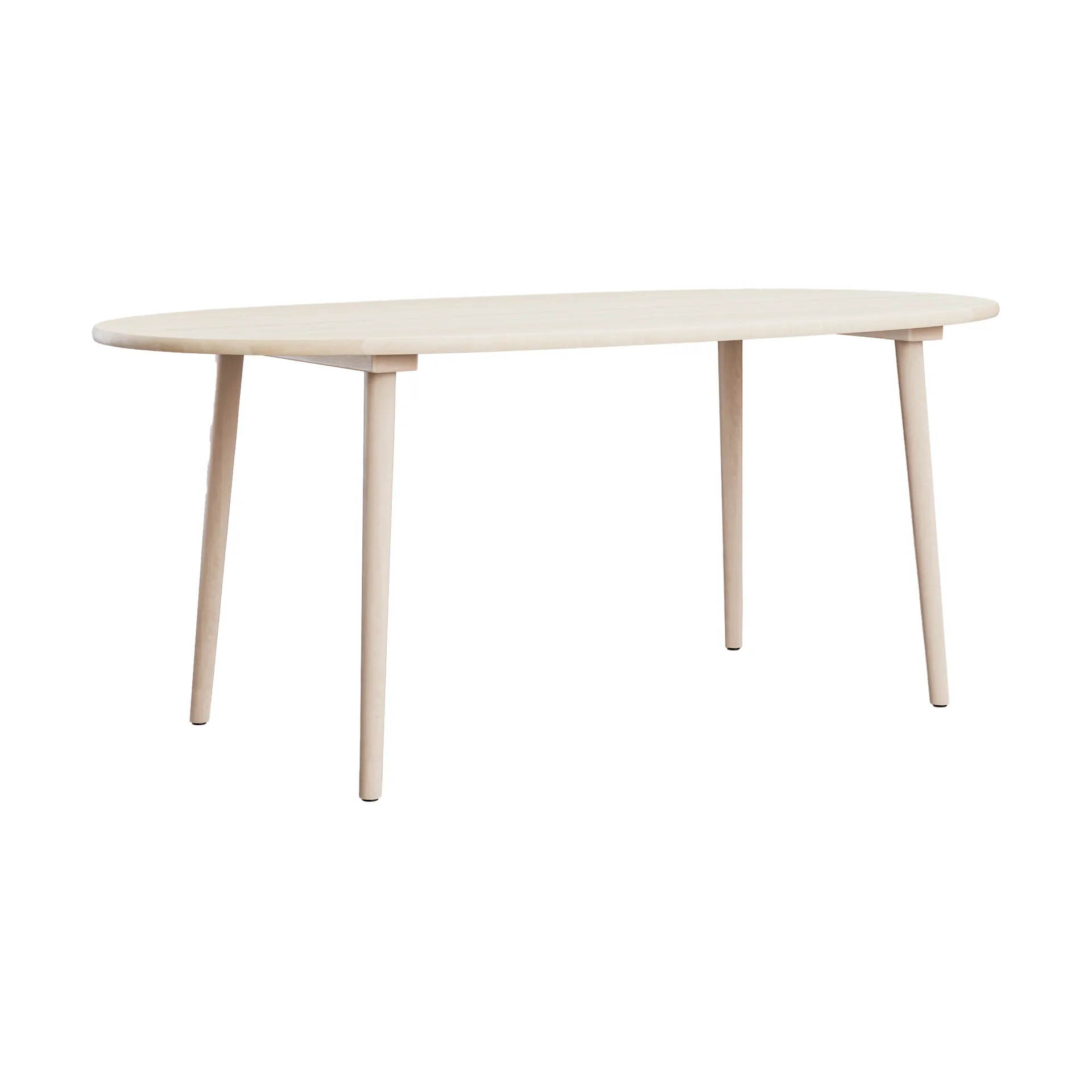Miss Tailor eettafel, Berken licht matte lak, 180x90 cm Stolab