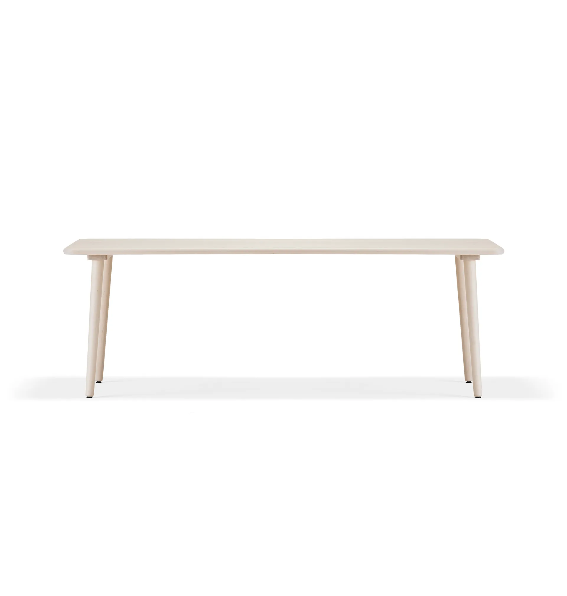 Miss Tailor eettafel, berkenhout licht matgelakt, 210x90x74 cm Stolab