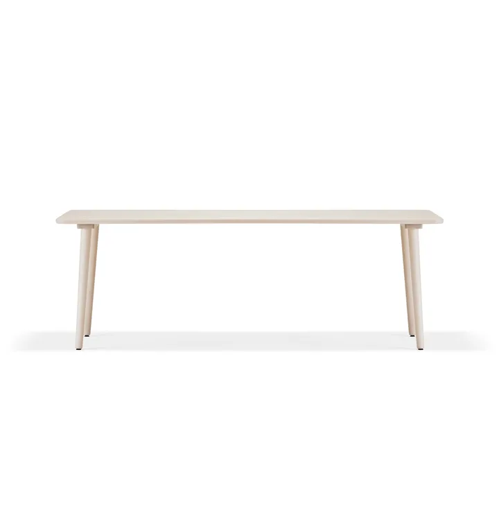 Miss Tailor eettafel - berkenhout licht matgelakt, 210x90x74 cm - Stolab