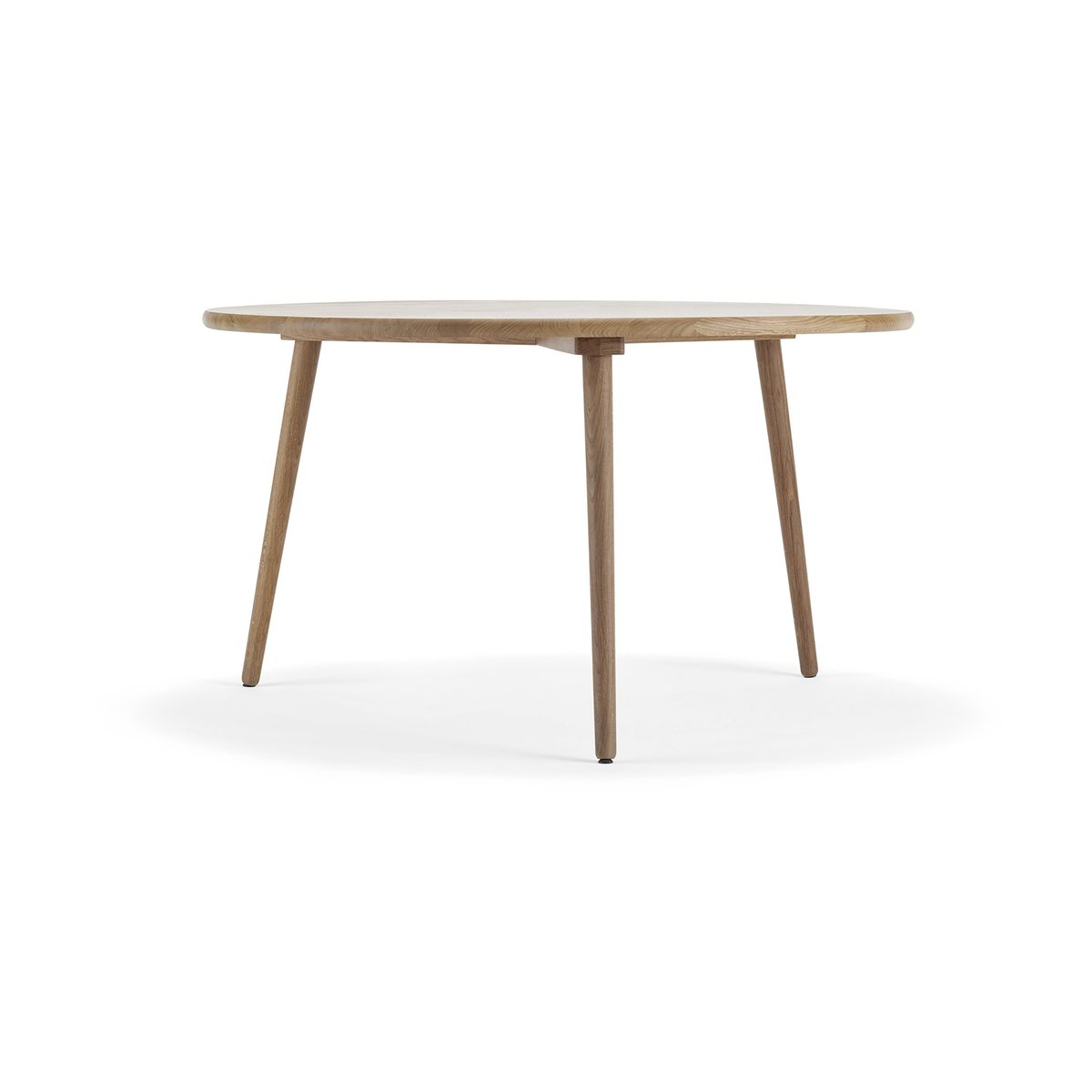 Stolab Miss Tailor tafel Ø130 cm eikenhout naturel olie, vast tafelblad