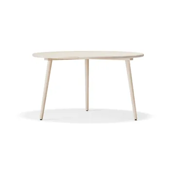 Miss Tailor tafel Ø130 cm - licht matgelakt berkenhout, vast tafelblad - Stolab