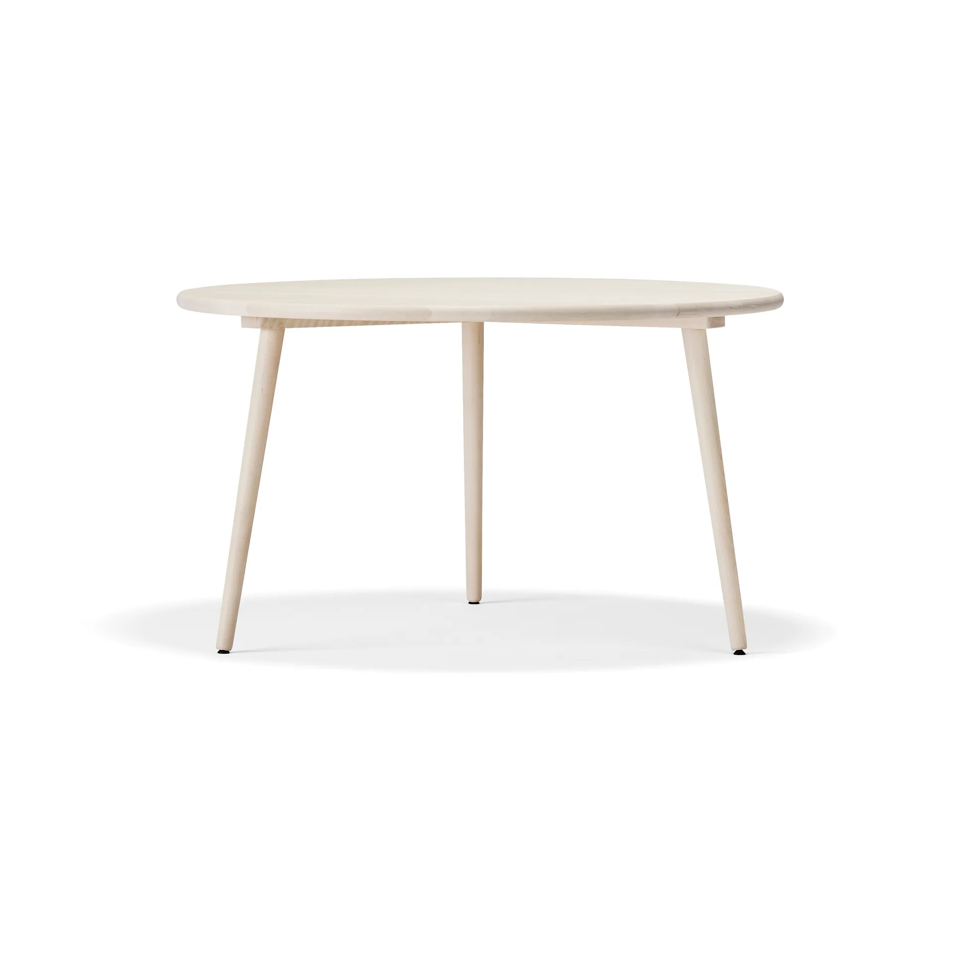 Miss Tailor tafel Ø130 cm, Licht matgelakt berkenhout Stolab