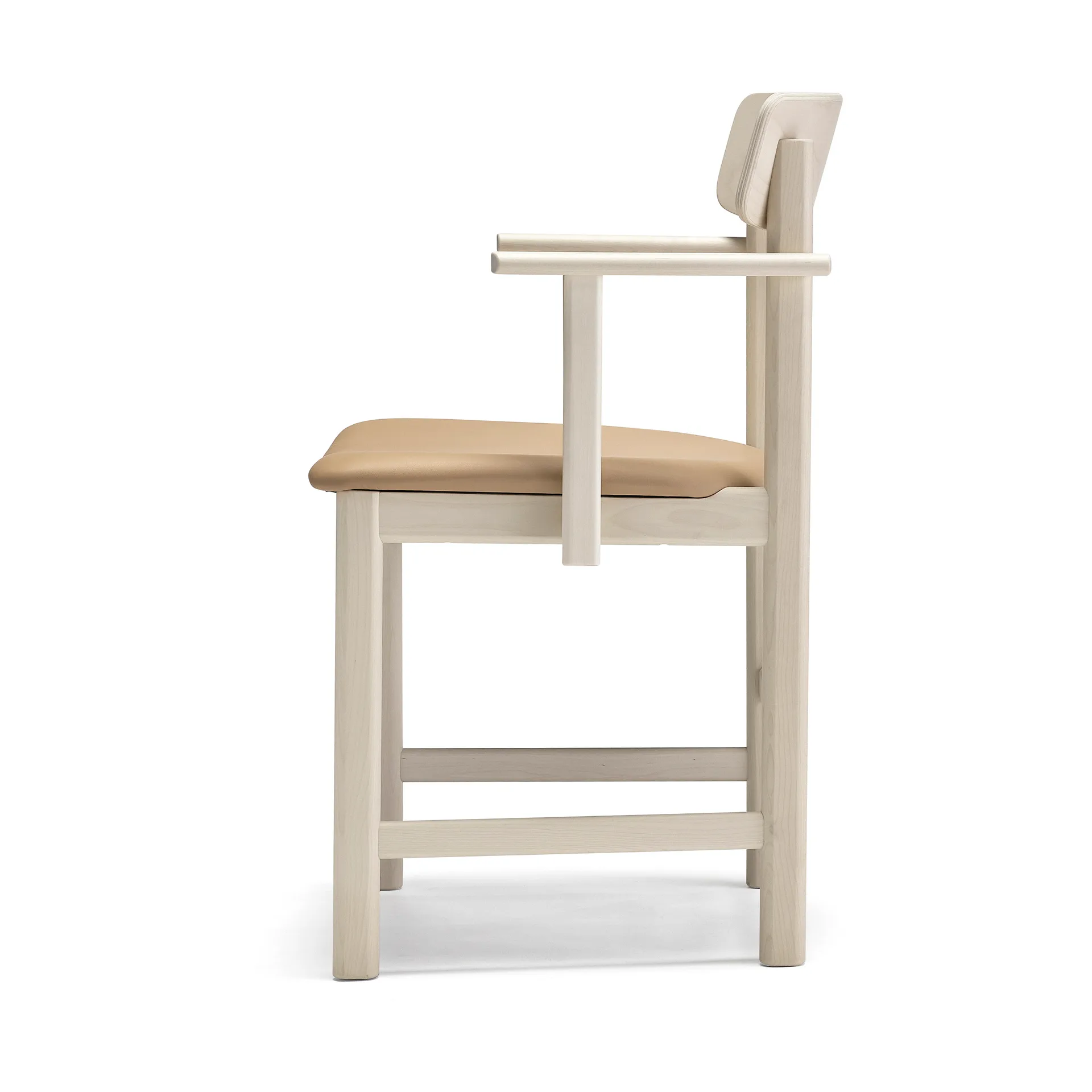 Pal armstoel, Berken licht matte lak - Elmosoft 22030 Stolab