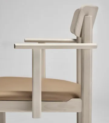 Pal armstoel - Berken licht matte lak - Elmosoft 22030 - Stolab