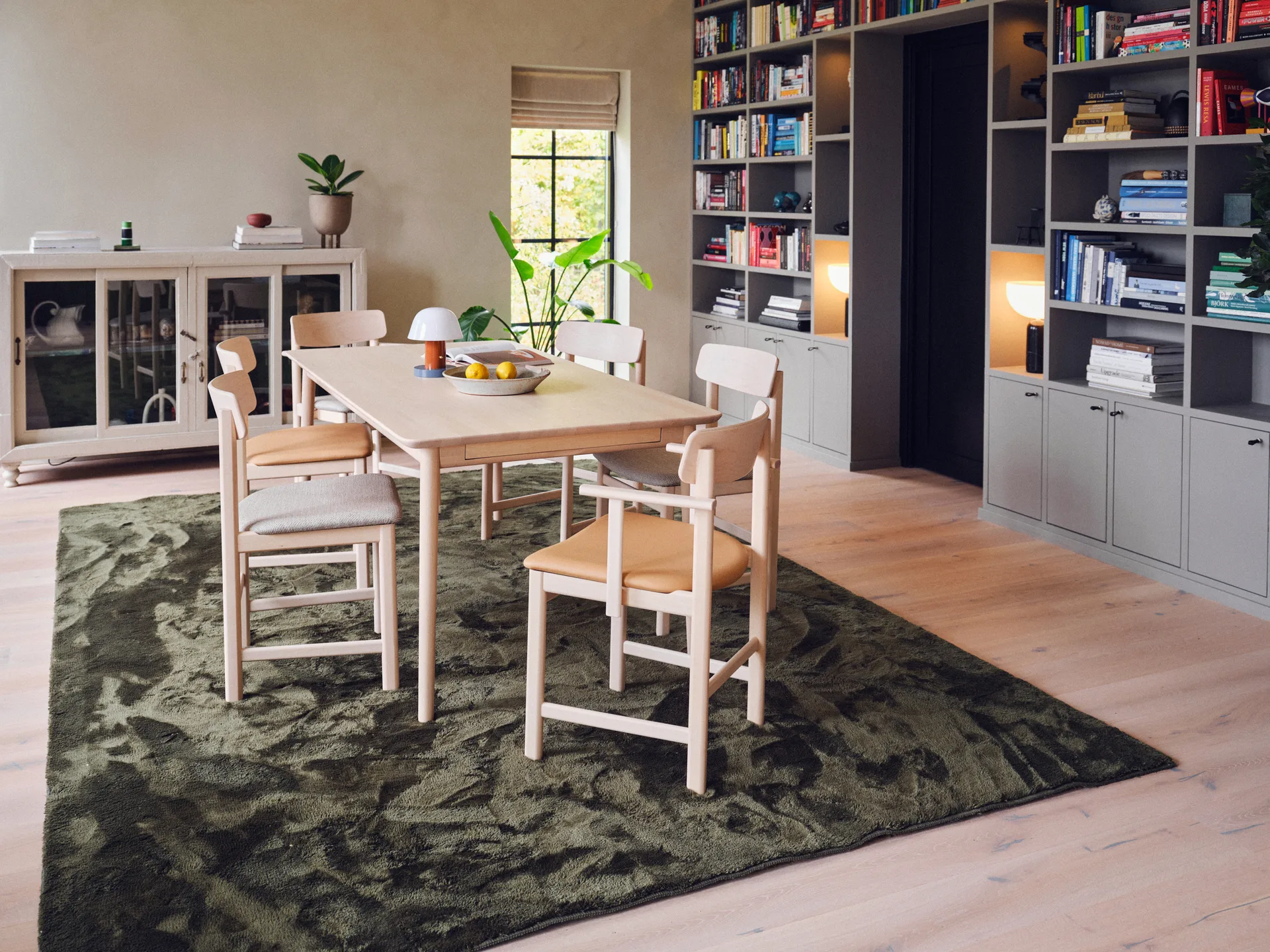 Pal armstoel, Berken licht matte lak - Elmosoft 22030 Stolab