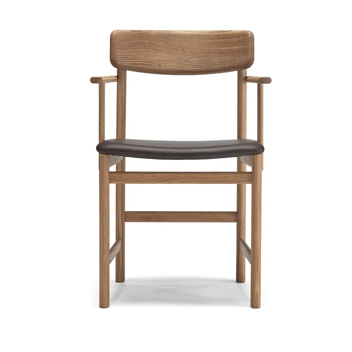 Pal armstoel - Eiken naturel olie - Elmosoft 93129 - Stolab