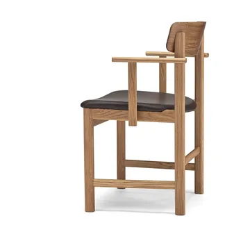 Pal armstoel - Eiken naturel olie - Elmosoft 93129 - Stolab