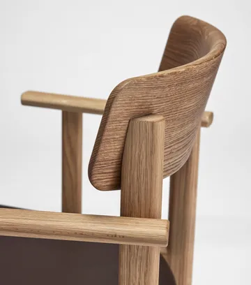 Pal armstoel - Eiken naturel olie - Elmosoft 93129 - Stolab