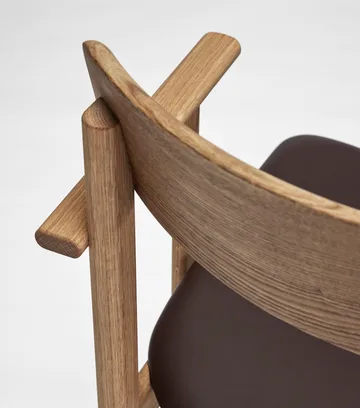 Pal armstoel - Eiken naturel olie - Elmosoft 93129 - Stolab