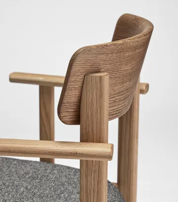 Pal armstoel - Eiken naturel olie - Tornado V3576 - Stolab