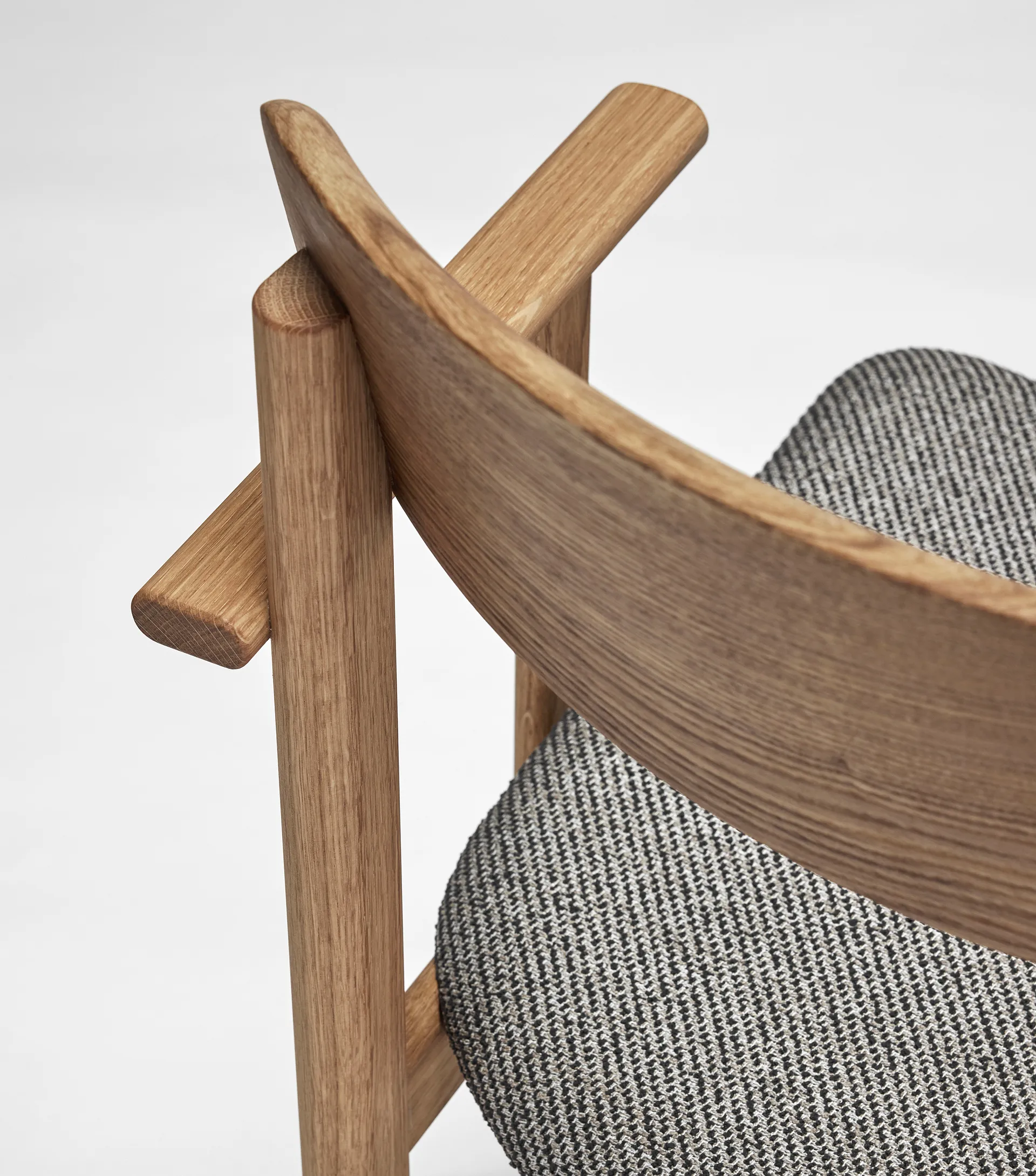 Pal armstoel, Eiken naturel olie - Tornado V3576 Stolab