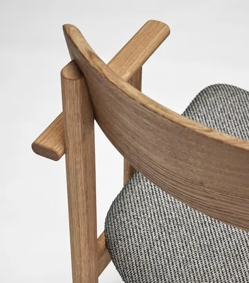 Pal armstoel - Eiken naturel olie - Tornado V3576 - Stolab