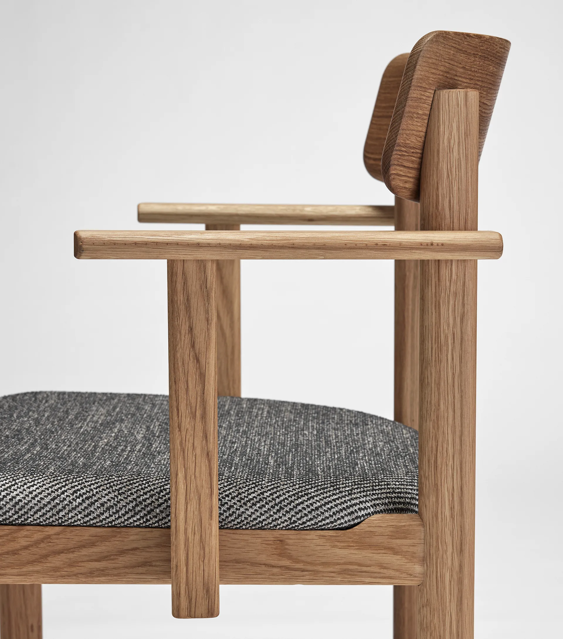 Pal armstoel, Eiken naturel olie - Tornado V3576 Stolab