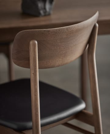 Prima Vista stoel eikenhout - Smoked oak-black leather - Stolab