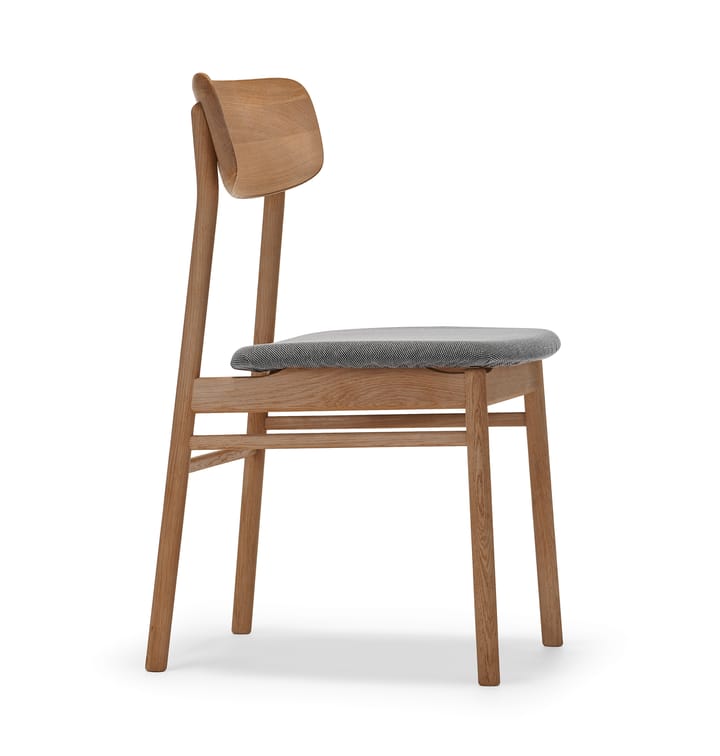 Prima Vista stoel geolied eikenhout - Stof blues 9202 bruin-beige - Stolab