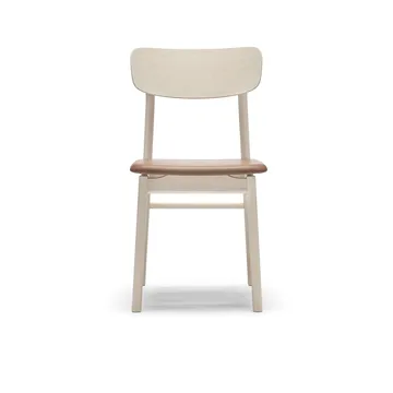 Prima Vista stoel - Leer Elmosoft 43807 cognac-berkenhout lichte matte lak - Stolab