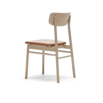 Prima Vista stoel licht matgelakt eikenhout - Leer Elmosoft 43807 cognac - Stolab
