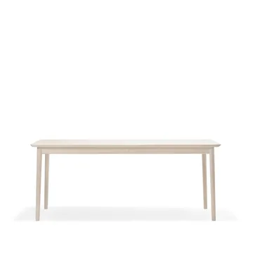 Prima Vista tafel - berkenhout lichte matte lak, 120cm, 1 inlegblad - Stolab