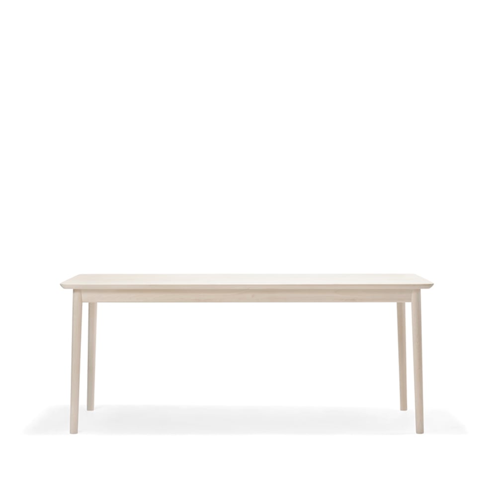 Stolab Prima Vista tafel berkenhout lichte matte lak, 120cm, 1 inlegblad