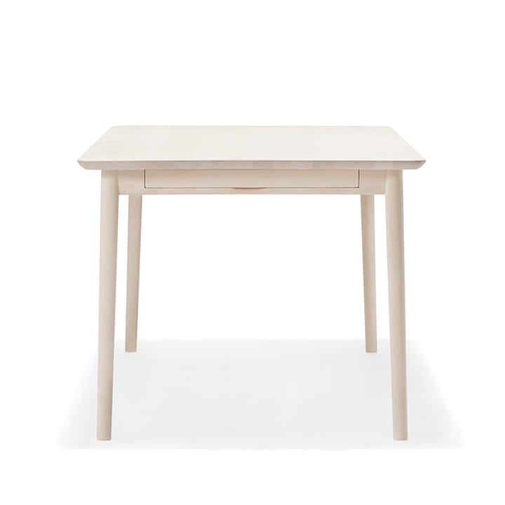 Prima Vista tafel - berkenhout lichte matte lak, 120cm, 1 inlegblad - Stolab