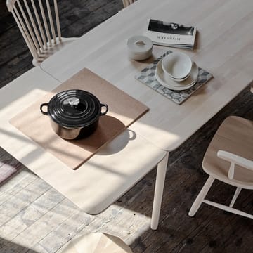 Prima Vista tafel - berkenhout lichte matte lak, 120cm, 1 inlegblad - Stolab