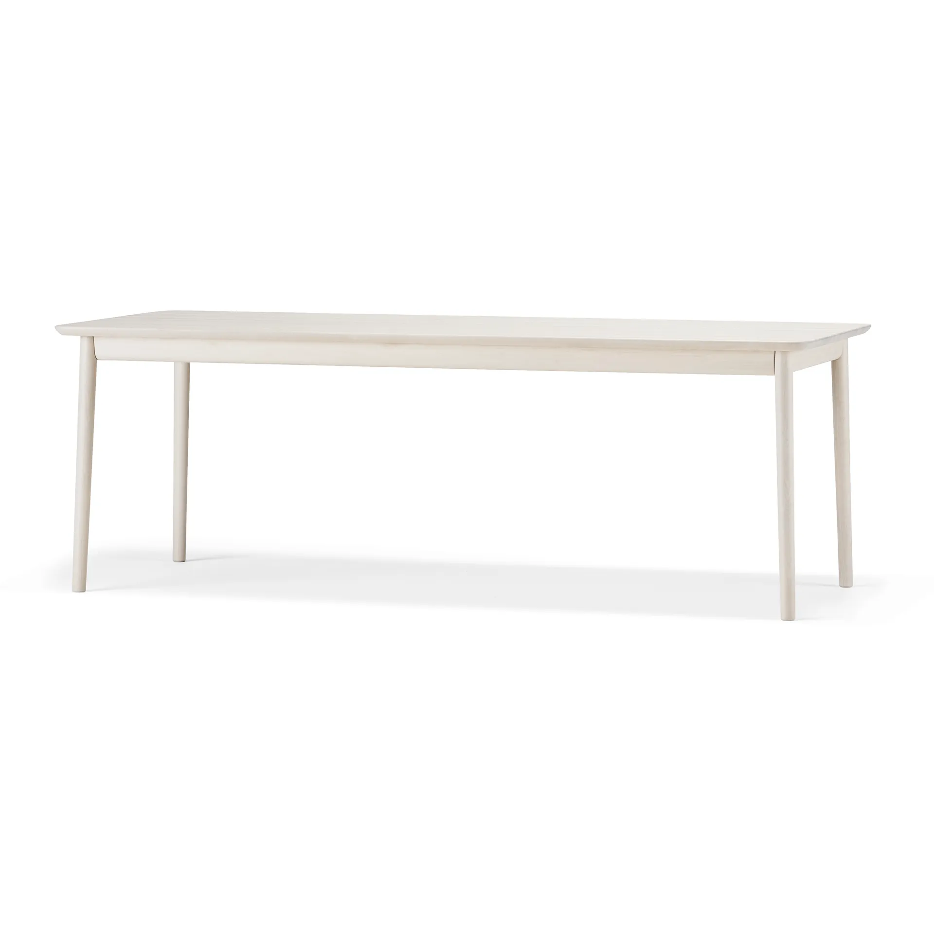 Prima Vista tafel, Berkenhout witte olie 120x90 cm witte olie + 1 inlegblad Stolab