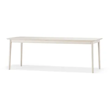 Prima Vista tafel - Berkenhout witte olie 120x90 cm witte olie + 1 inlegblad - Stolab