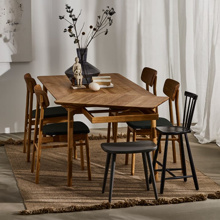 Prima Vista tafel, Eikenhout naturel olie-120cm-1 inlegblad Stolab