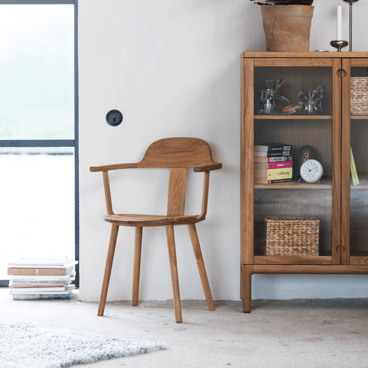 Sture stoel met armleuningen, eikenhout naturel olie Stolab