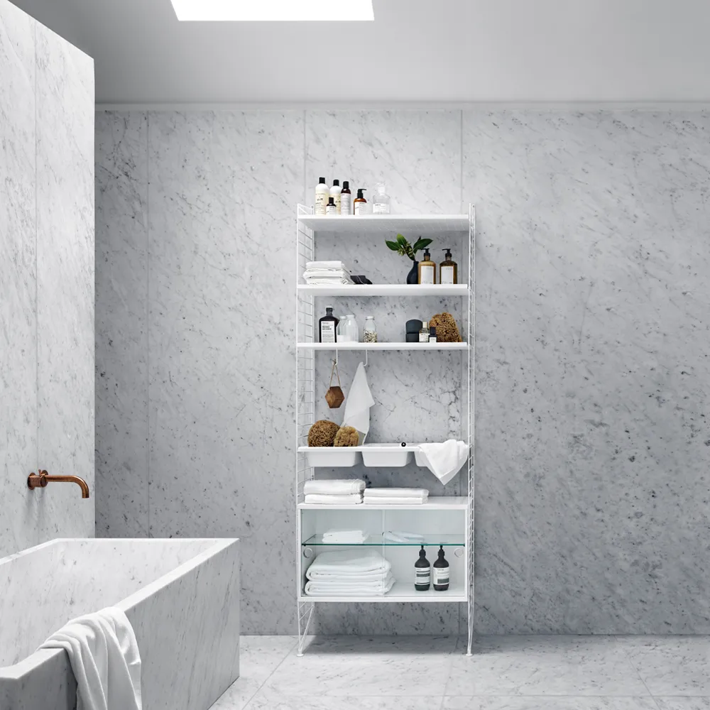 String badkamer combinatie L - wit,  String