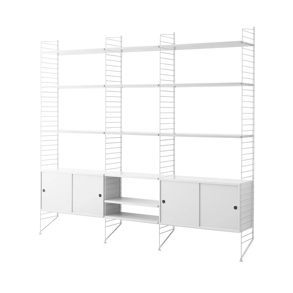 String boekenplank combinatie B - wit,  String