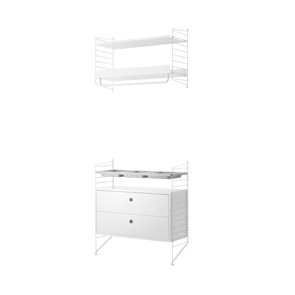 String hal wit - combinatie G,  String