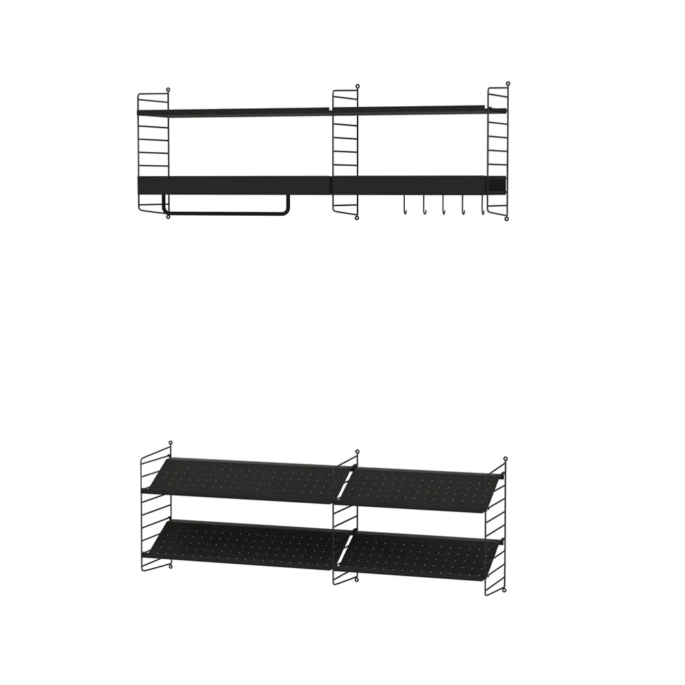 String hal zwart - Combinatie H,  String