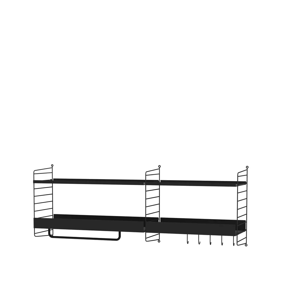 String hal zwart - Combinatie J,  String