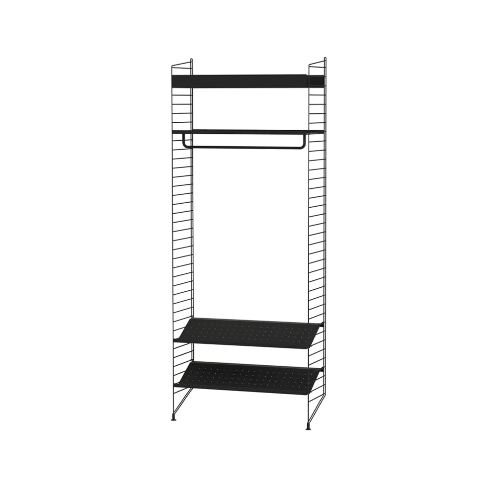 String hal zwart - Combinatie L | Scandinavisch Interieur | Zwart
