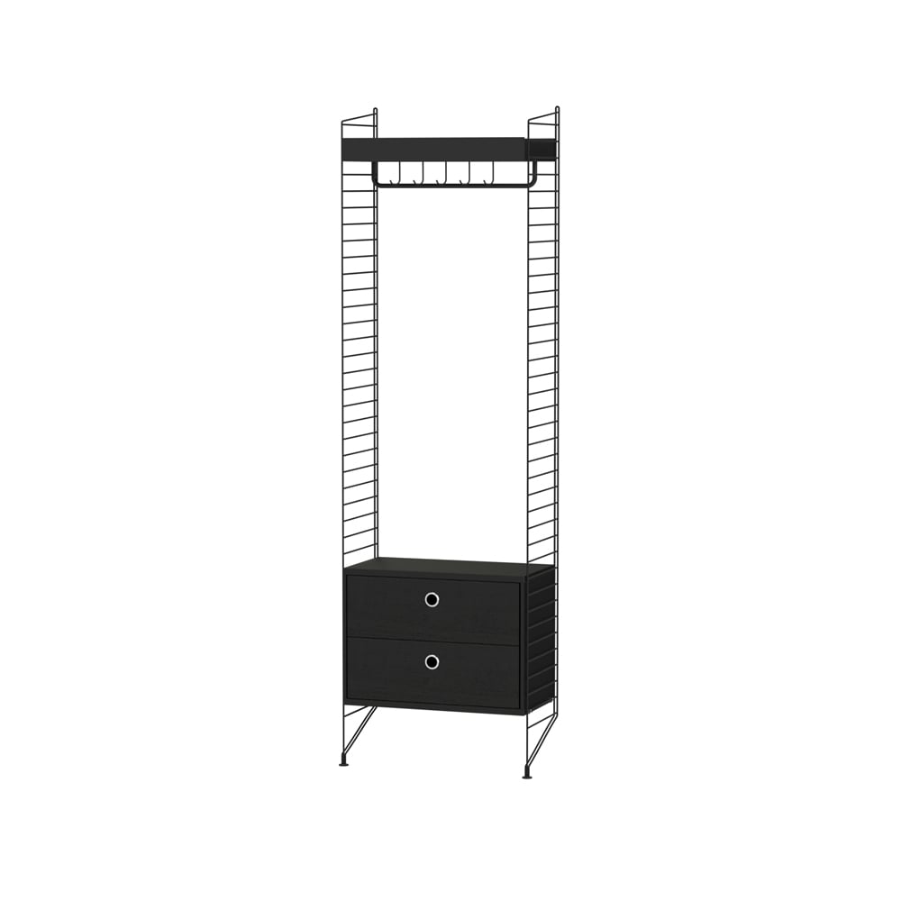 String hal zwart - Combinatie M | Scandinavisch Interieur | Zwart