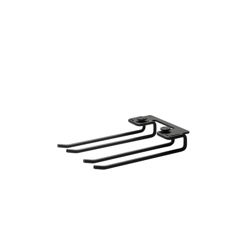 String handdoekenrek 2-pack zwart, 20cm | Scandinavisch Interieur | Zwart