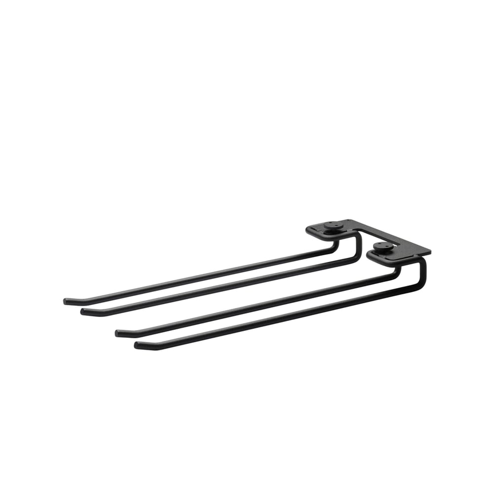 String handdoekenrek 2-pack zwart, 30cm | Scandinavisch Interieur | Zwart