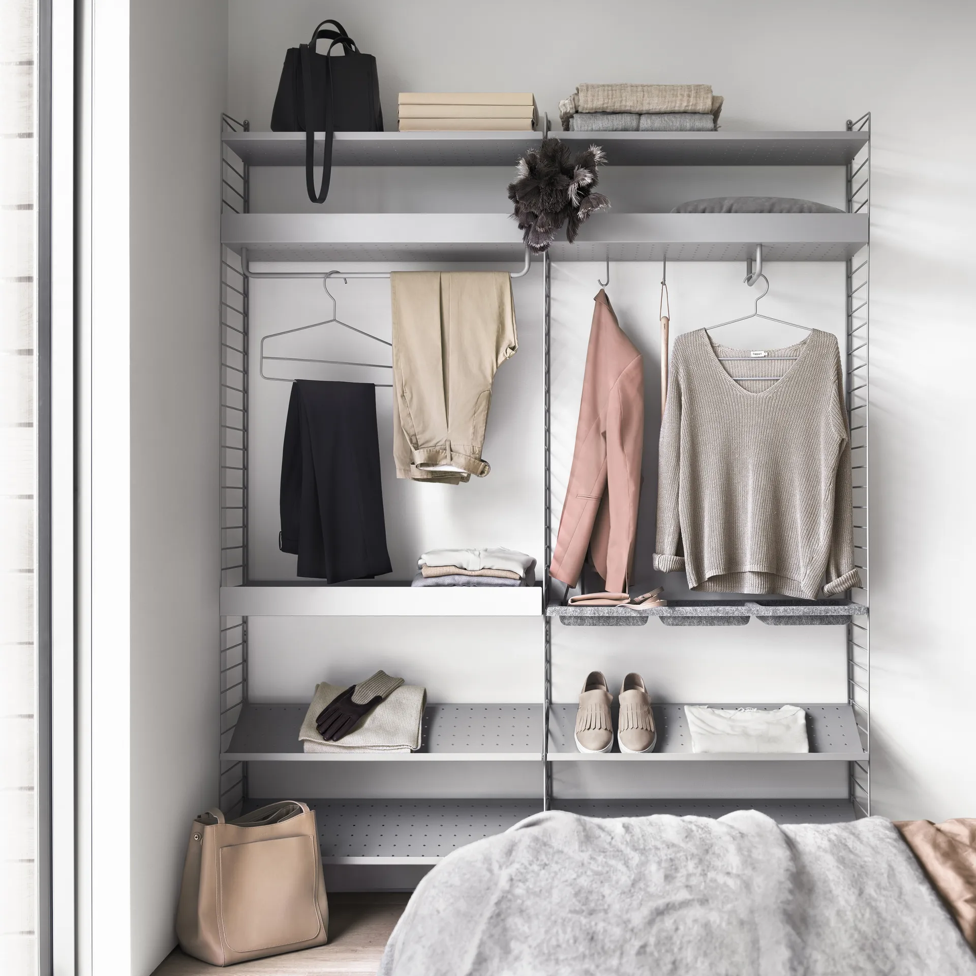 String hanger 4-pack, Beige String