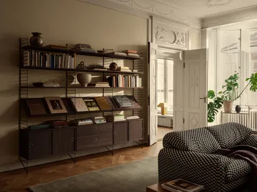 String hanger 4-pack - Donkerbruin - String