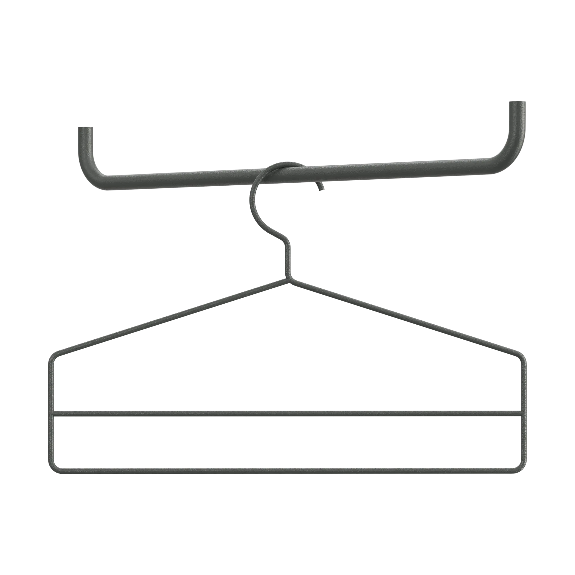 String hanger 4-pack, Donkergrijs String