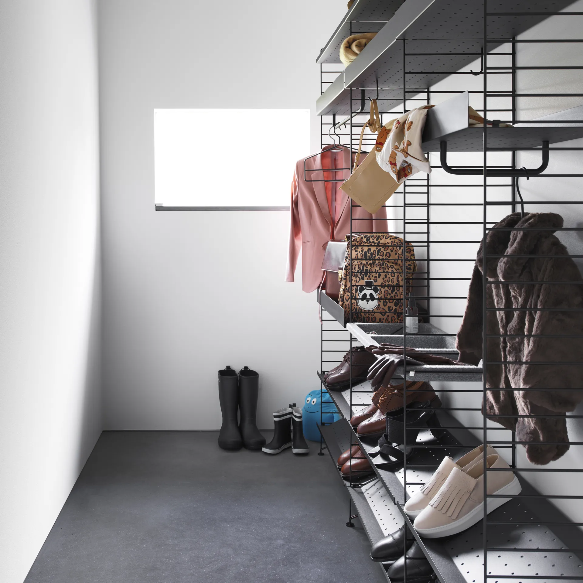 String hanger 4-pack, Zwart String