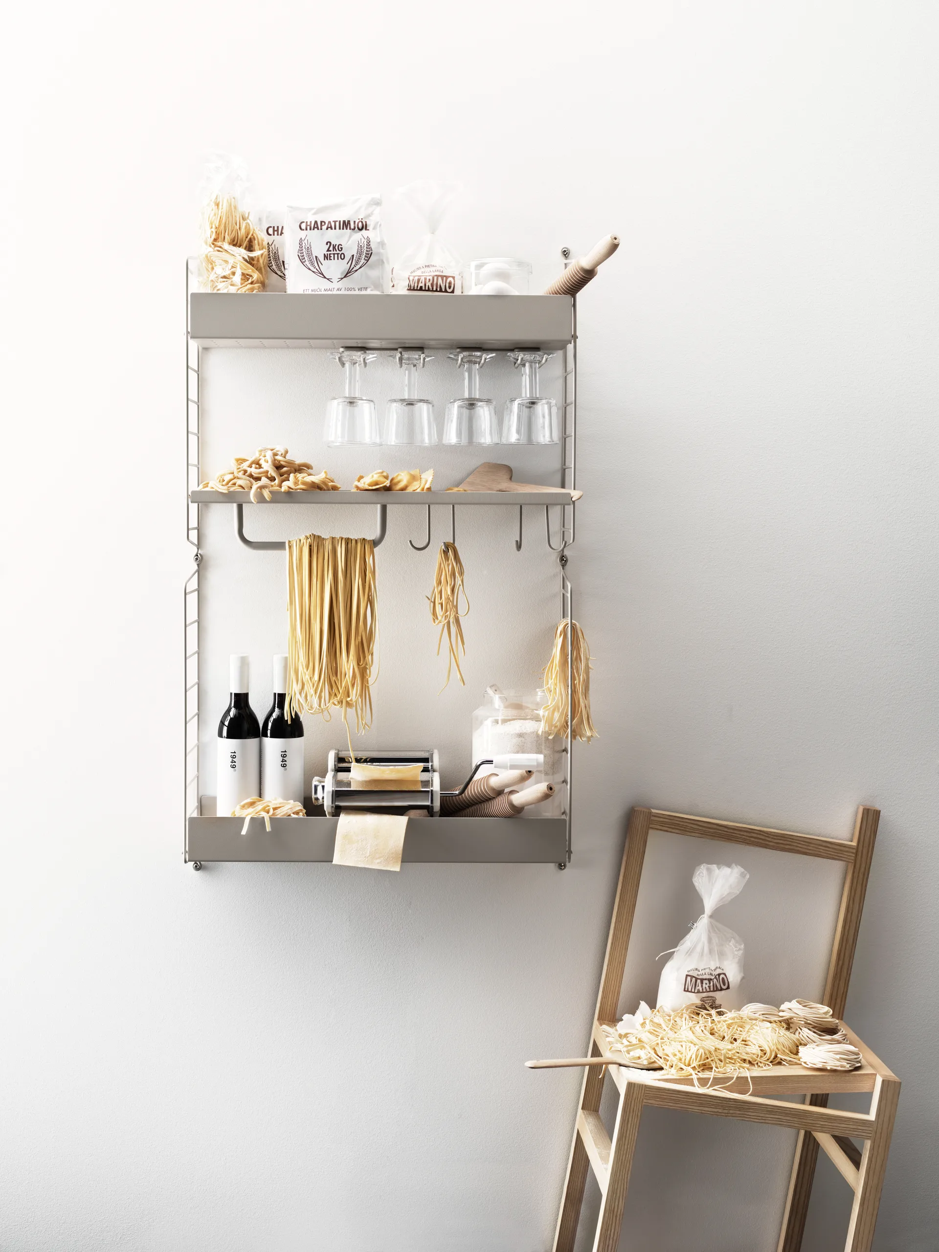 String j-haak 5-pack, Roestvrij staal String