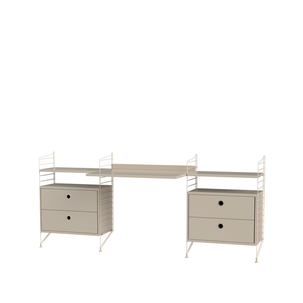 String kantoor beige - Combinatie C | Scandinavisch Interieur | Beige
