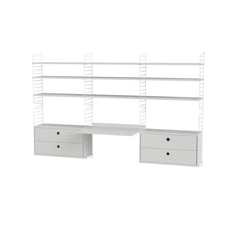 String kantoor combinatie F - wit,  String