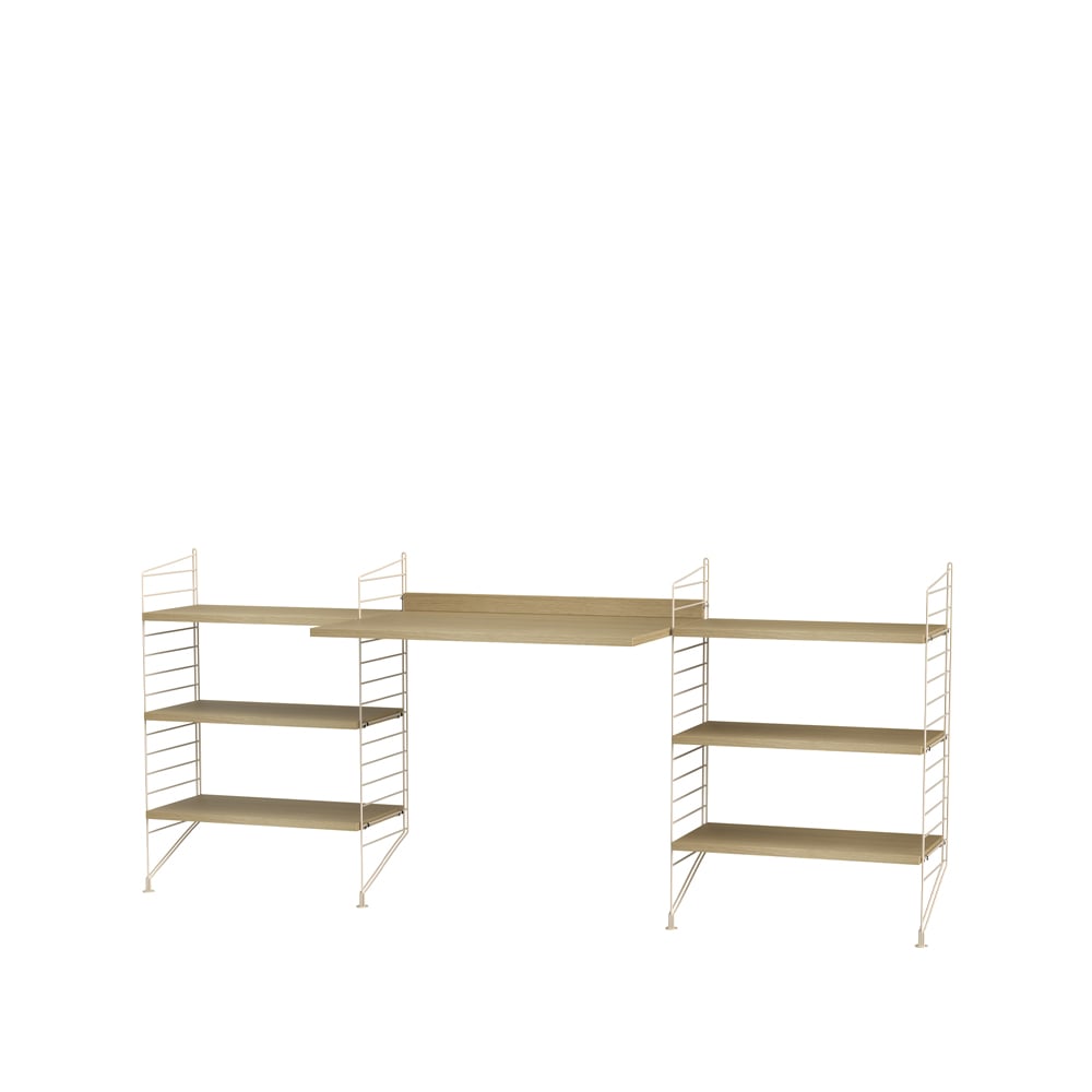 String kantoor eik & beige - Combinatie D | Scandinavisch Interieur | Beige