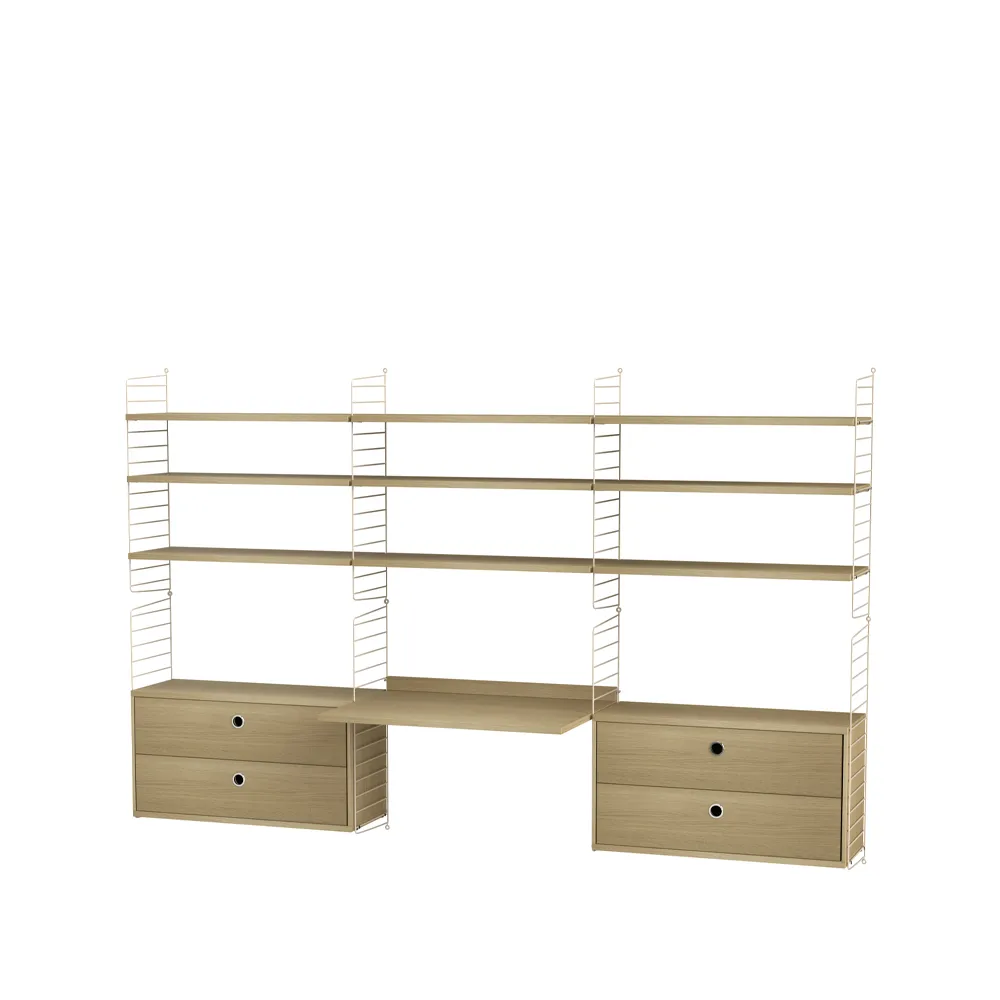 String kantoor eik & beige - Combinatie F,  String