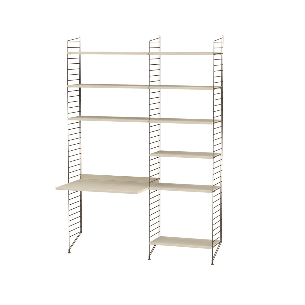 String kantoor essenhout & bruin - Combinatie B | Scandinavisch Interieur | Beige